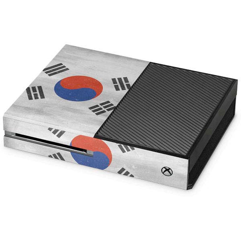 South Korean Flag Distressed Xbox One Console Skin